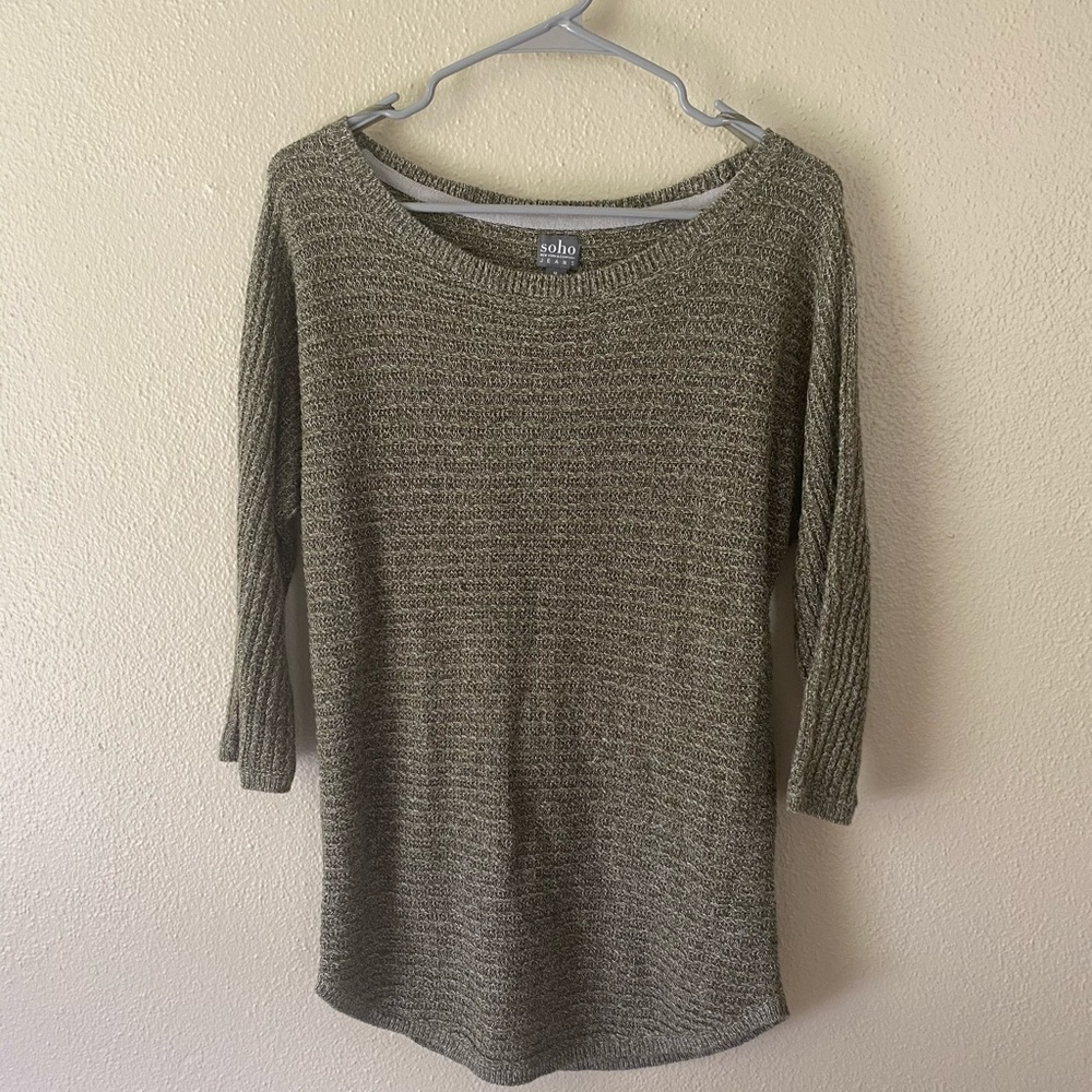 Knit long sweater